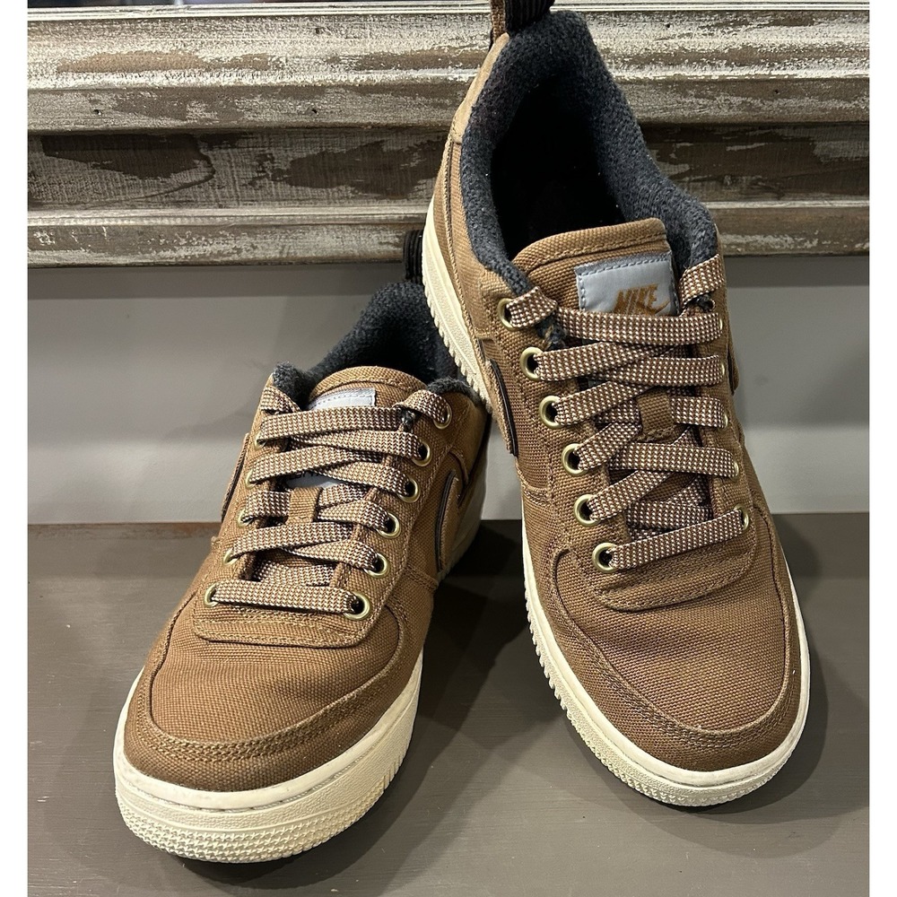 Nike X Carhartt WIP Air Force 1 Low 'Ale Brown' Size 5.5Y/Women's 7 AV3524-200